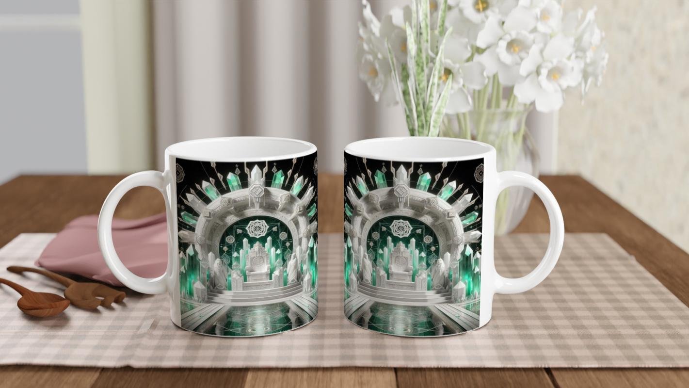 Başak Burcu Baskılı Kahve Kupası - Büyülü Kristal Mağarası Temalı Vs1 - 5