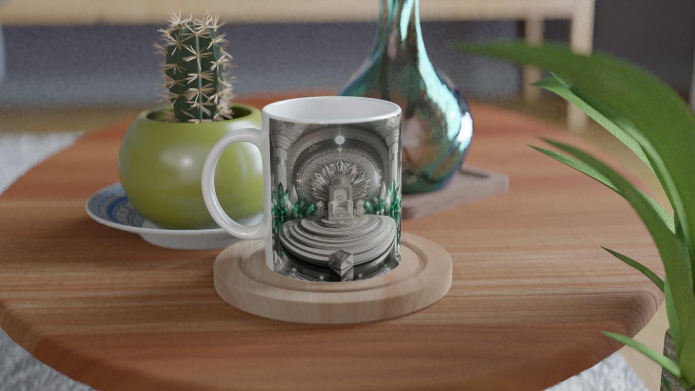 Başak Burcu Baskılı Kahve Kupası - Büyülü Kristal Mağarası Temalı Vs2 - 4