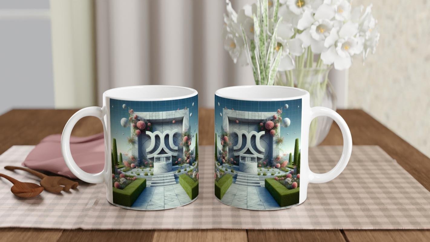 Başak Burcu Baskılı Kahve Kupası - Elementsel Doğa Krallığı Temalı Vs1 - 5