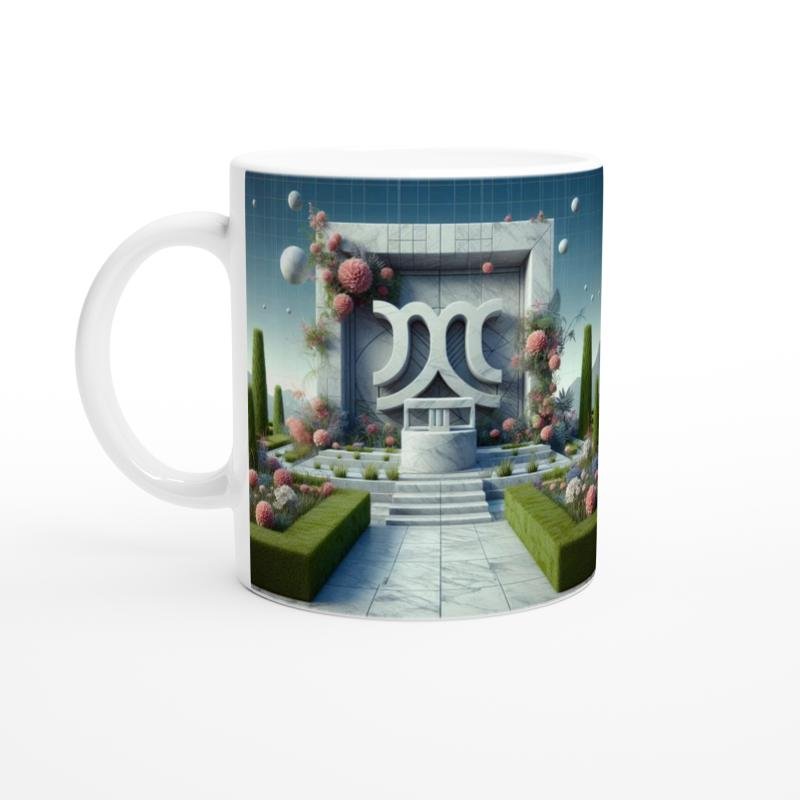 Başak Burcu Baskılı Kahve Kupası - Elementsel Doğa Krallığı Temalı Vs1