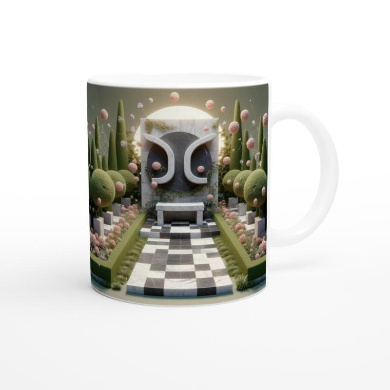 Başak Burcu Baskılı Kahve Kupası - Elementsel Doğa Krallığı Temalı Vs4 - 3