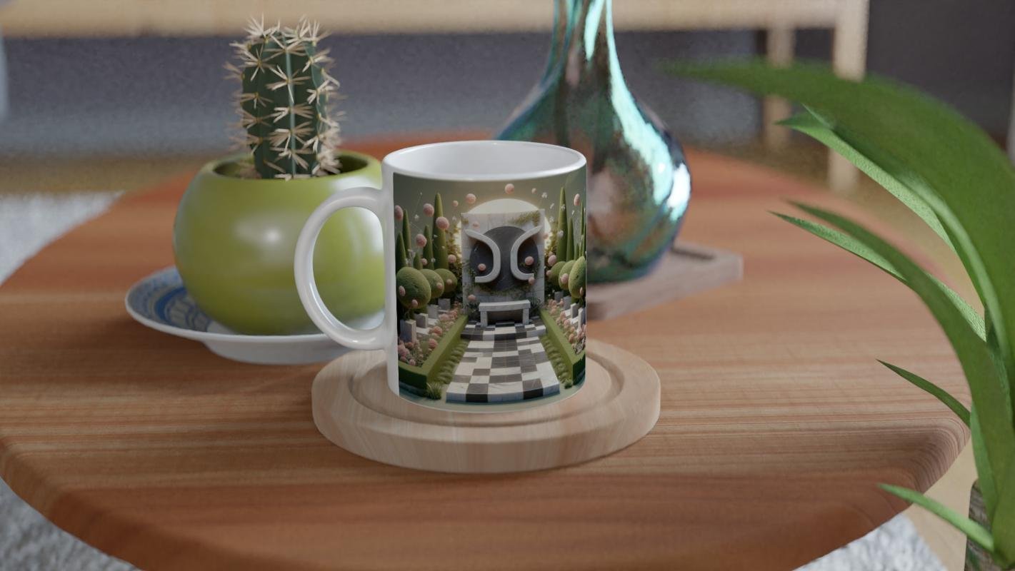 Başak Burcu Baskılı Kahve Kupası - Elementsel Doğa Krallığı Temalı Vs4 - 4