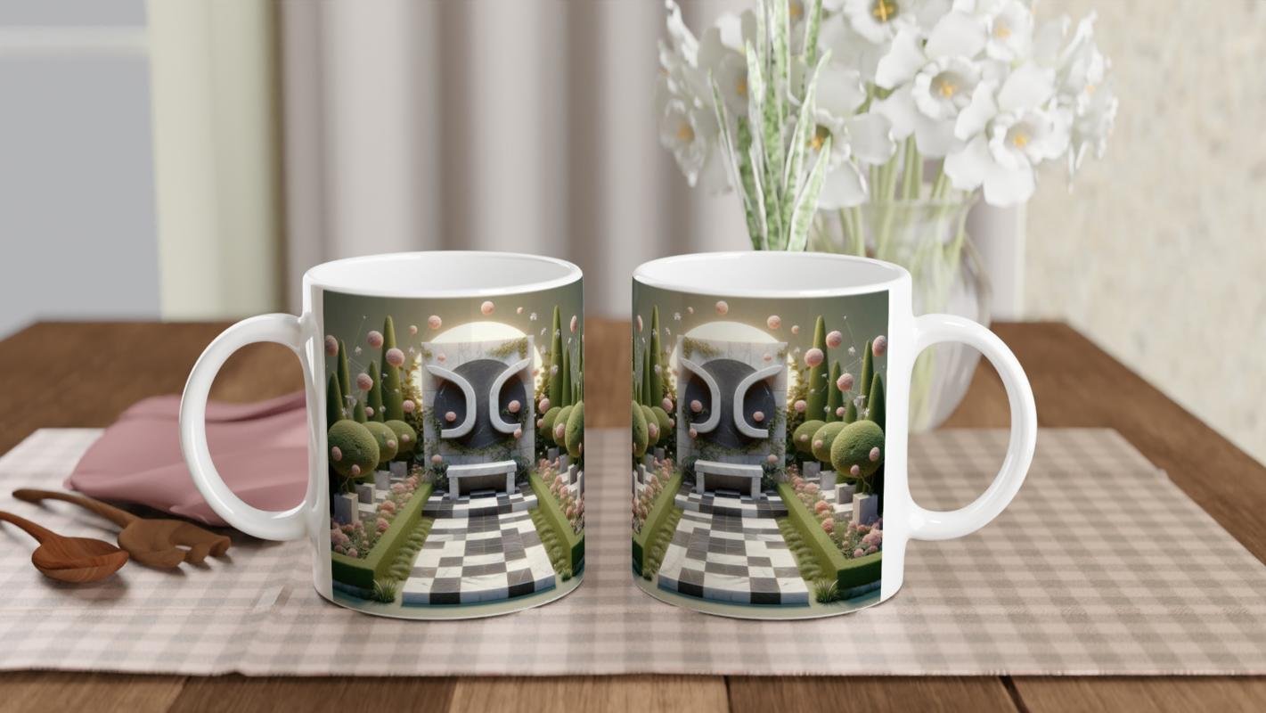 Başak Burcu Baskılı Kahve Kupası - Elementsel Doğa Krallığı Temalı Vs4 - 5