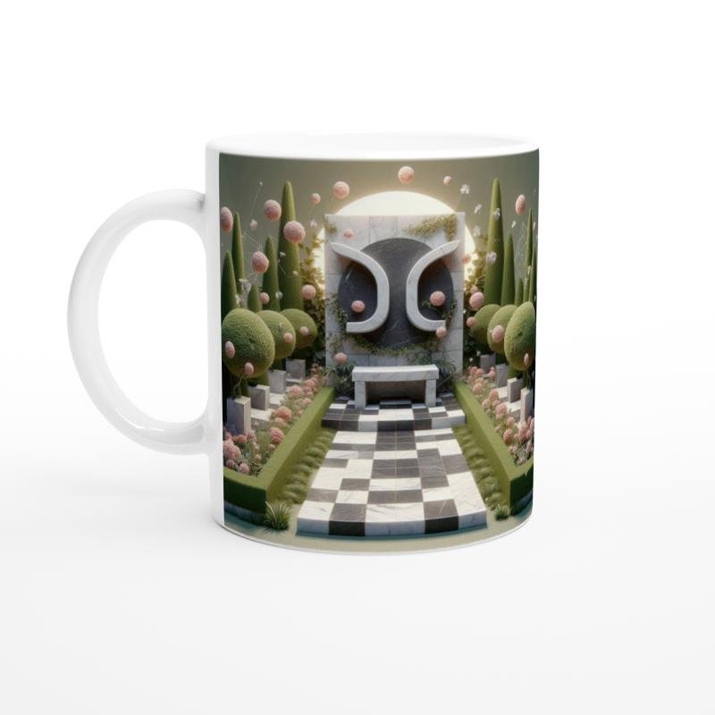 Başak Burcu Baskılı Kahve Kupası - Elementsel Doğa Krallığı Temalı Vs4