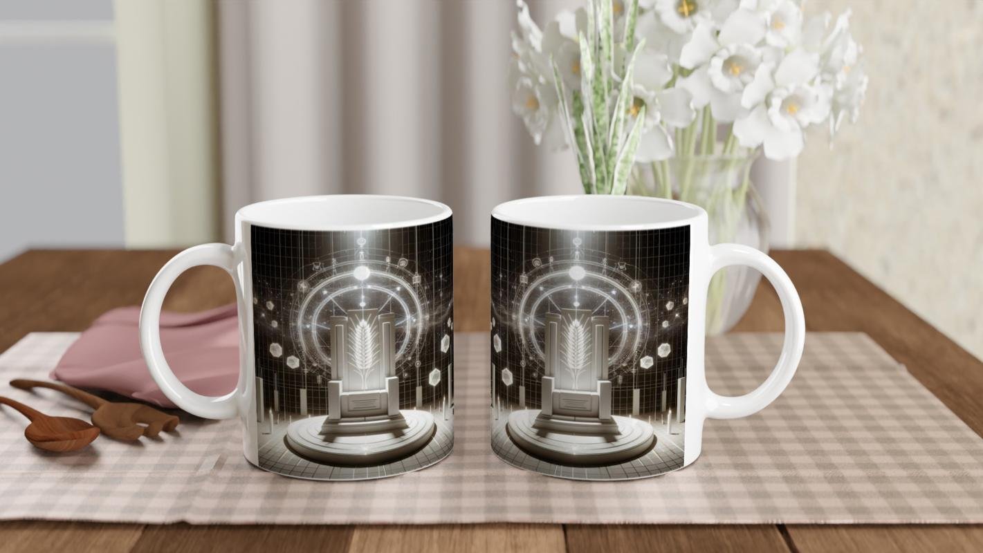 Başak Burcu Baskılı Kahve Kupası - Galaktik Taht Odası Temalı Vs1 - 5