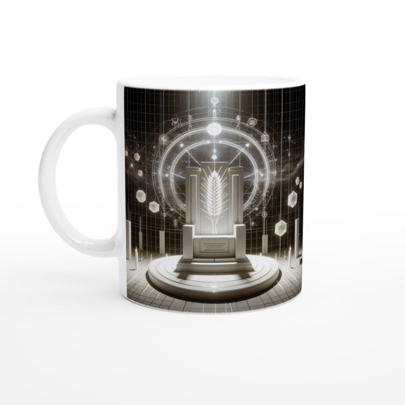 Başak Burcu Baskılı Kahve Kupası - Galaktik Taht Odası Temalı Vs1