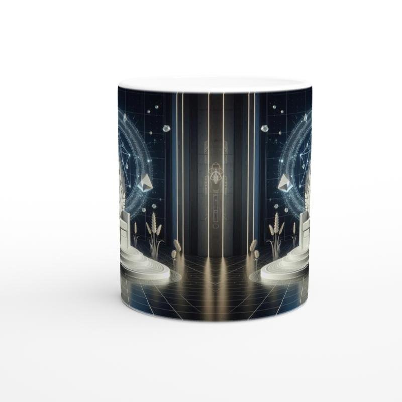 Başak Burcu Baskılı Kahve Kupası - Galaktik Taht Odası Temalı Vs2 - 2