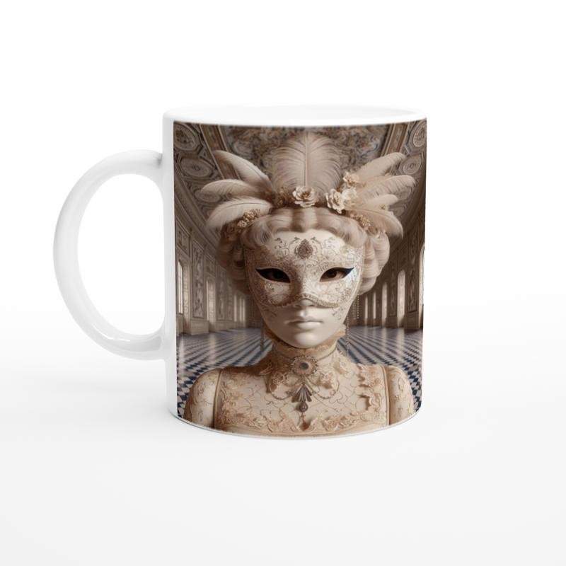 Başak Burcu Baskılı Kahve Kupası - Zodyak Maskeli Balo Vs1