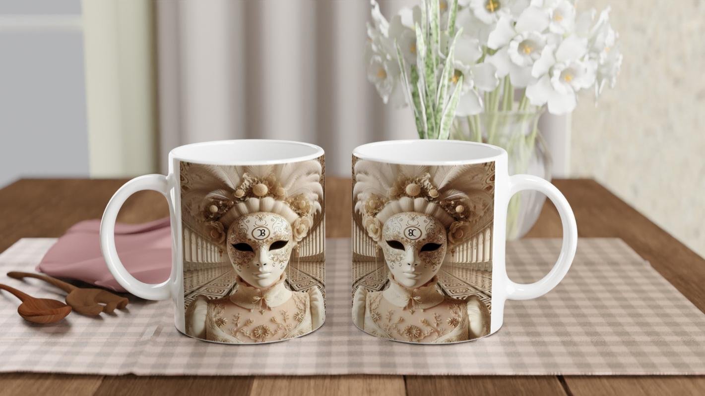 Başak Burcu Baskılı Kahve Kupası - Zodyak Maskeli Balo Vs2 - 5