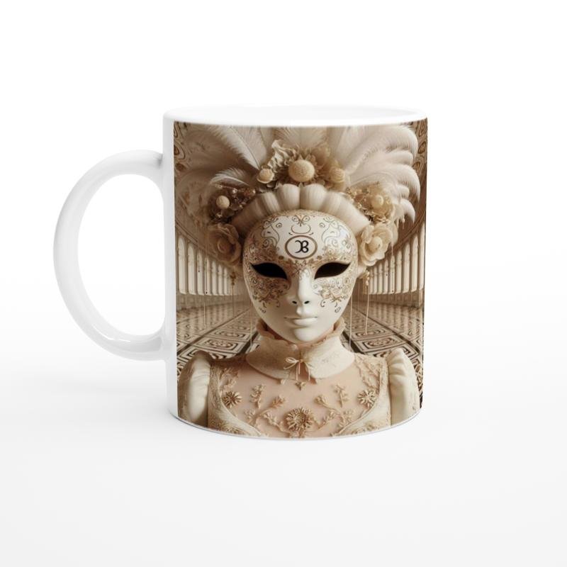 Başak Burcu Baskılı Kahve Kupası - Zodyak Maskeli Balo Vs2