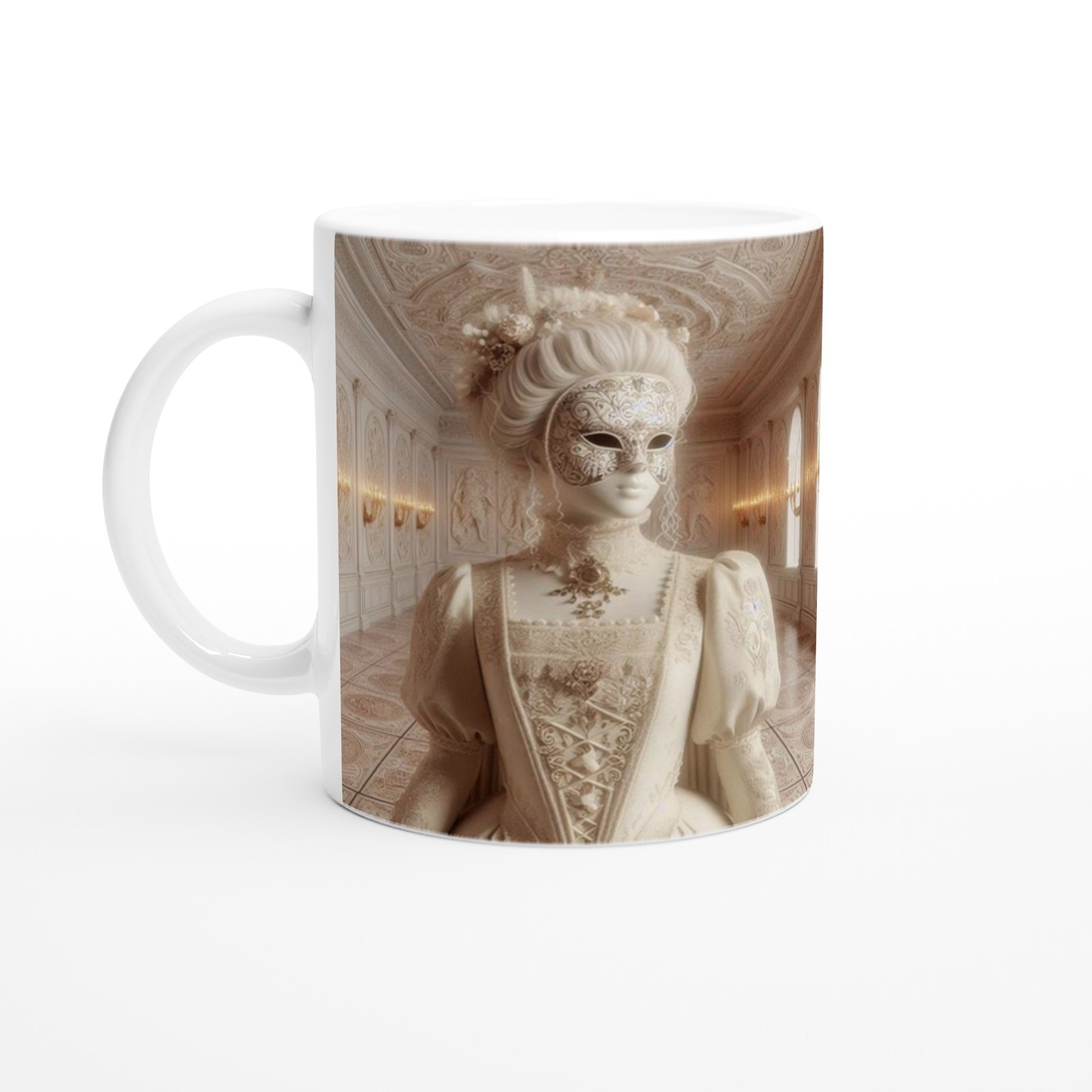 Başak Burcu Baskılı Kahve Kupası - Zodyak Maskeli Balo Vs3