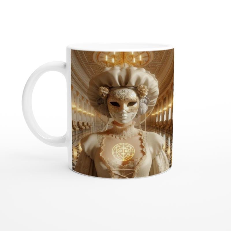 Başak Burcu Baskılı Kahve Kupası - Zodyak Maskeli Balo Vs4