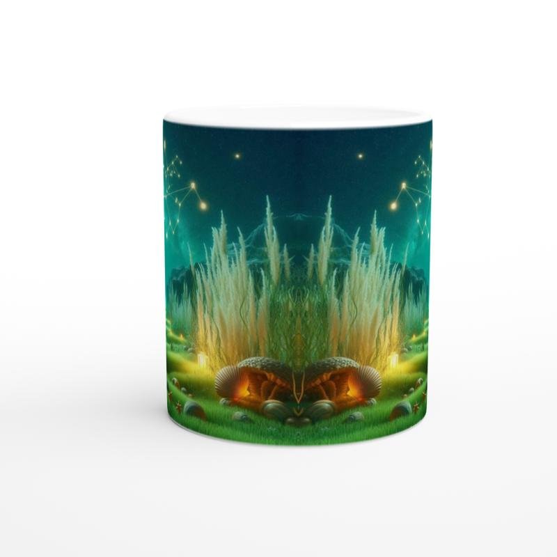 Boğa Burcu Baskılı Kahve Kupası - Astral Denizaltı Dünyası Vs1 - 2