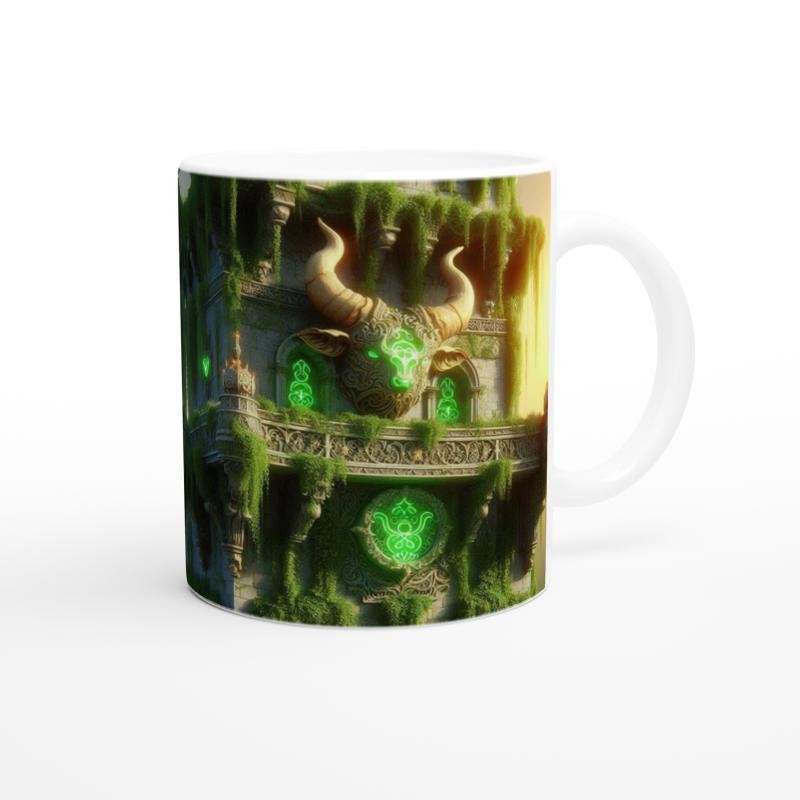 Boğa Burcu Baskılı Kahve Kupası - Burçlar Krallığı Şatosu Vs1 - 3