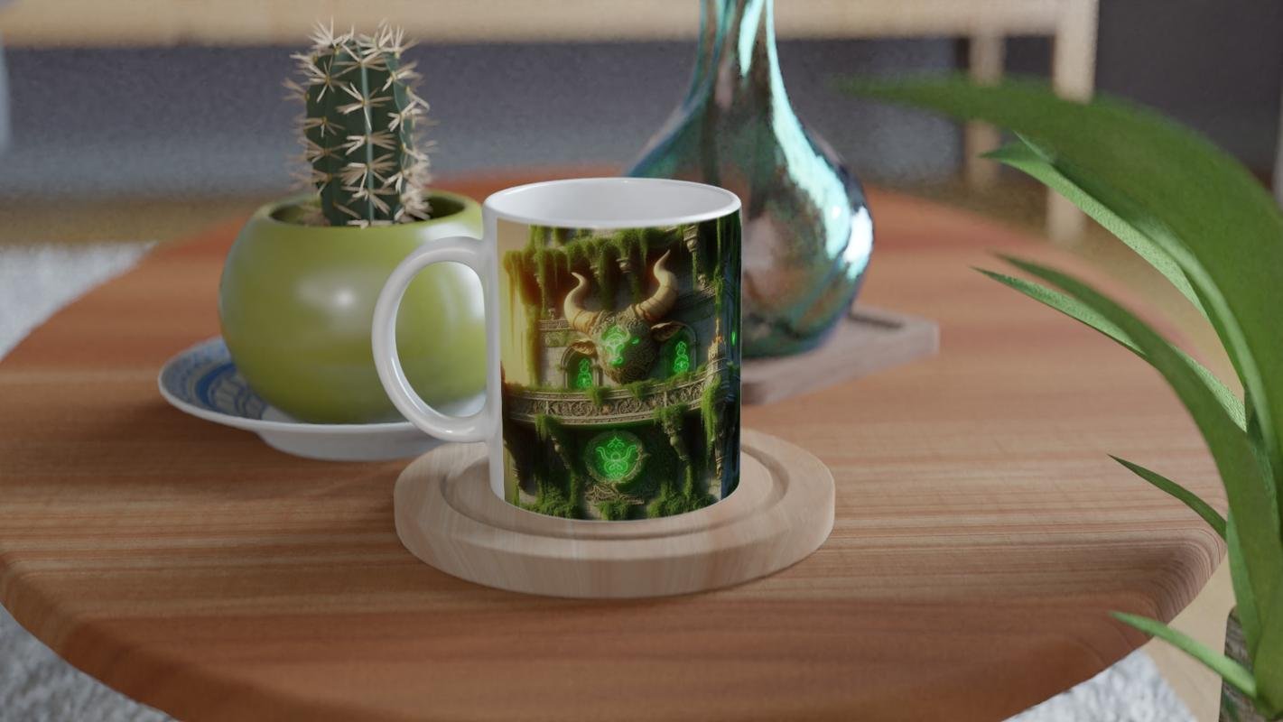 Boğa Burcu Baskılı Kahve Kupası - Burçlar Krallığı Şatosu Vs1 - 4