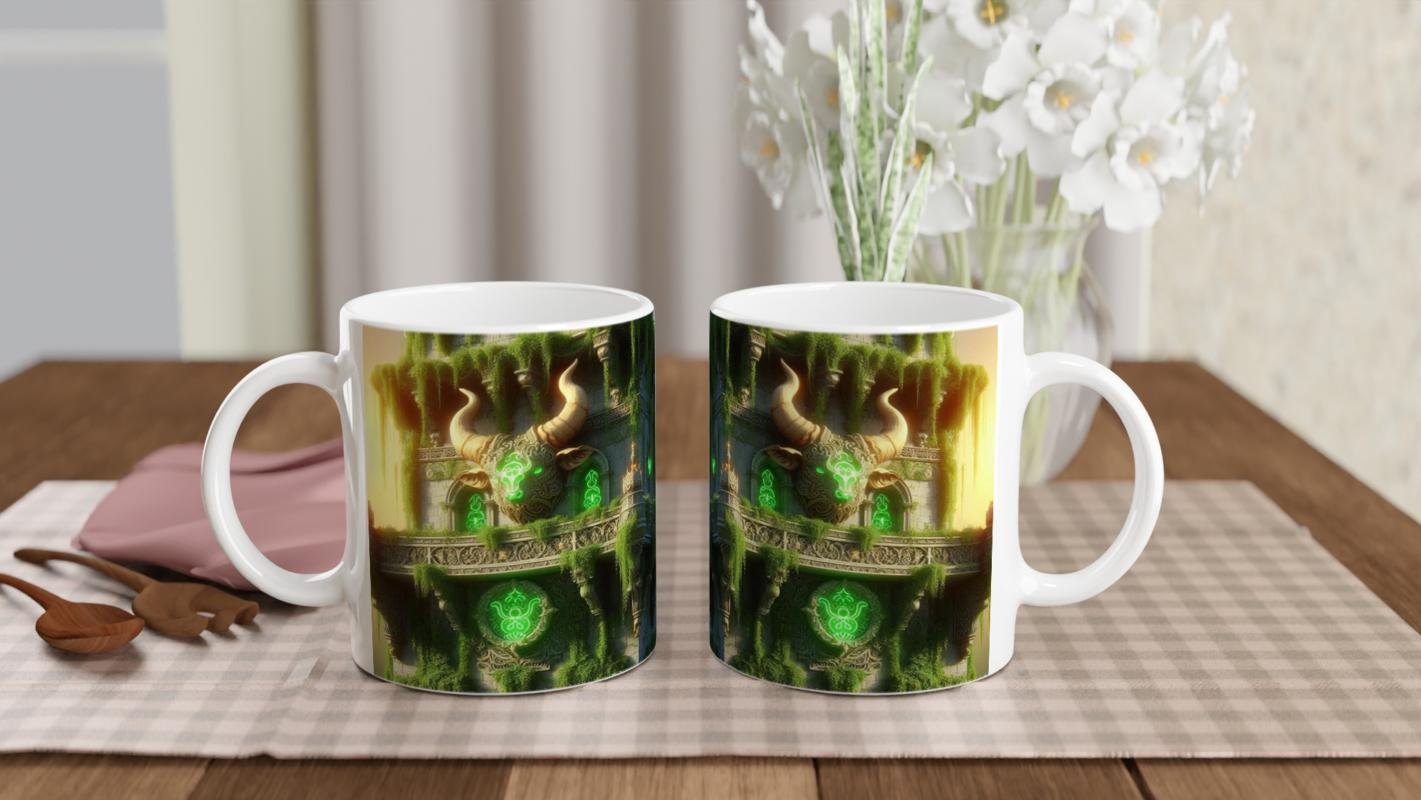 Boğa Burcu Baskılı Kahve Kupası - Burçlar Krallığı Şatosu Vs1 - 5