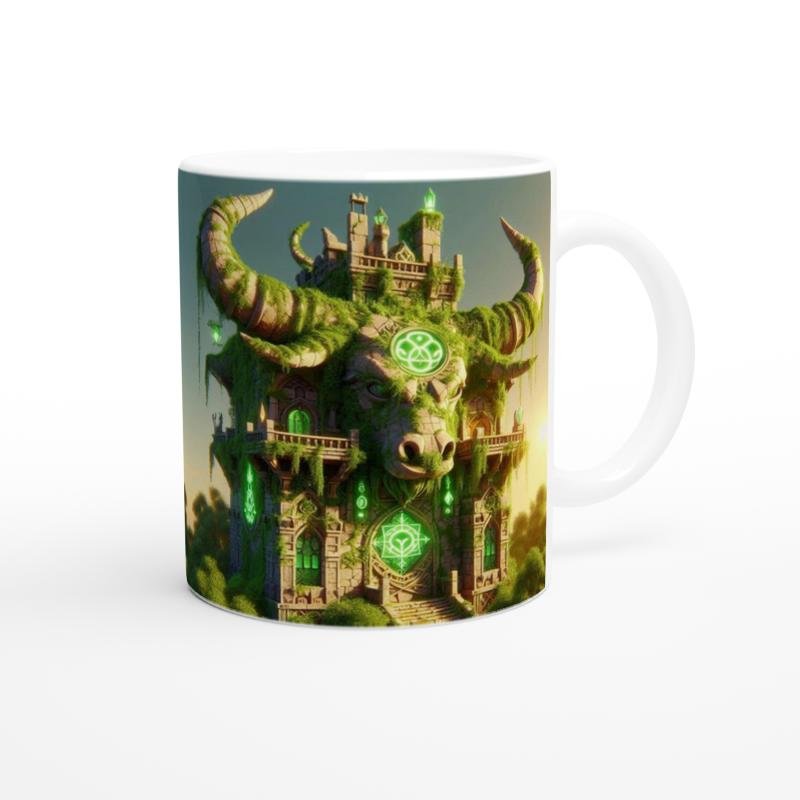 Boğa Burcu Baskılı Kahve Kupası - Burçlar Krallığı Şatosu Vs4 - 3