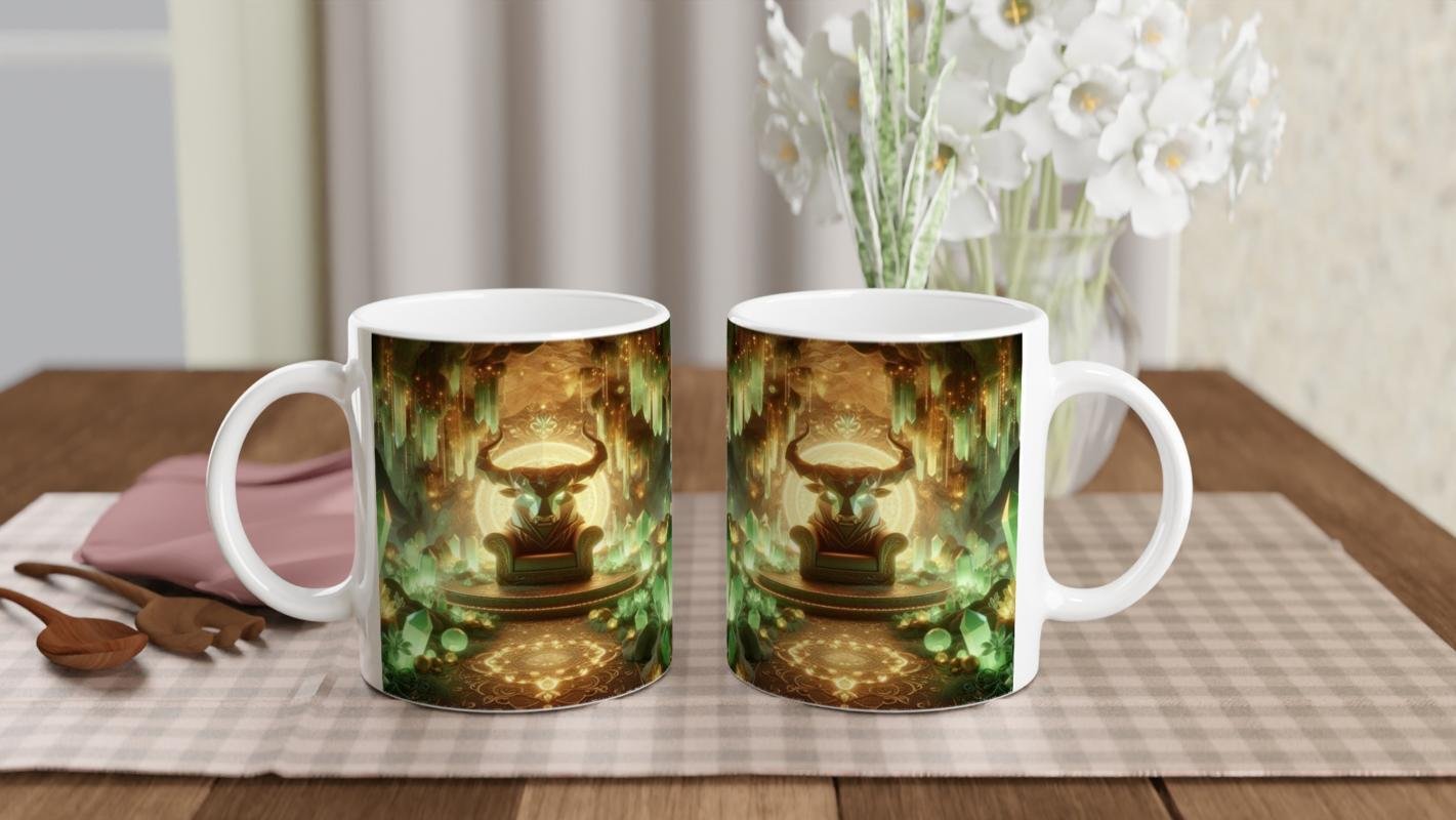 Boğa Burcu Baskılı Kahve Kupası - Büyülü Kristal Mağarası Temalı Vs2 - 5