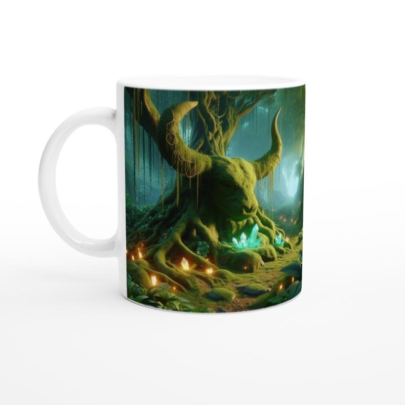 Boğa Burcu Baskılı Kahve Kupası - Elementsel Doğa Krallığı Temalı Vs2