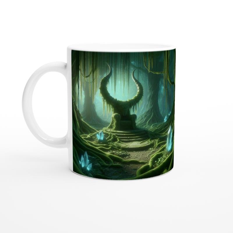 Boğa Burcu Baskılı Kahve Kupası - Elementsel Doğa Krallığı Temalı Vs3