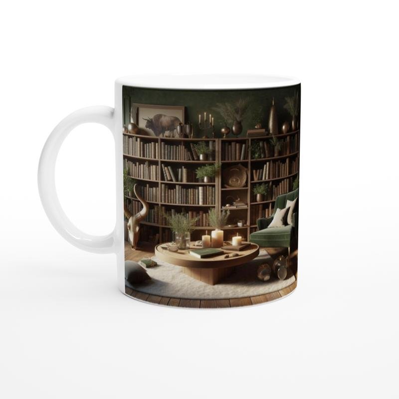 Boğa Burcu Baskılı Kahve Kupası - Zodyak Kütüpanesi Vs2