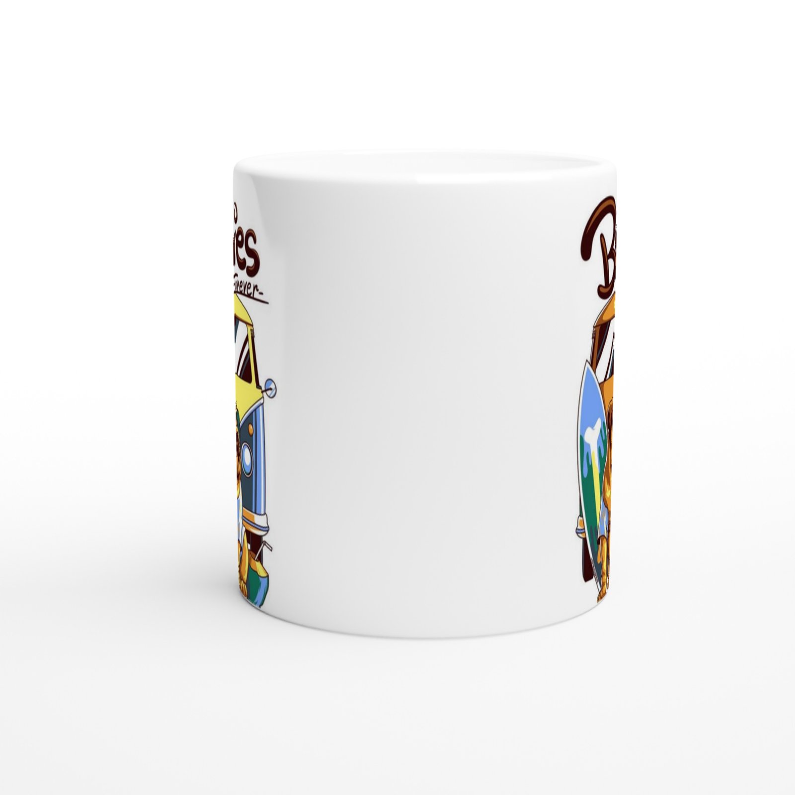 Bully ve Karavan Temalı Baskılı Kupa Bardak - 3