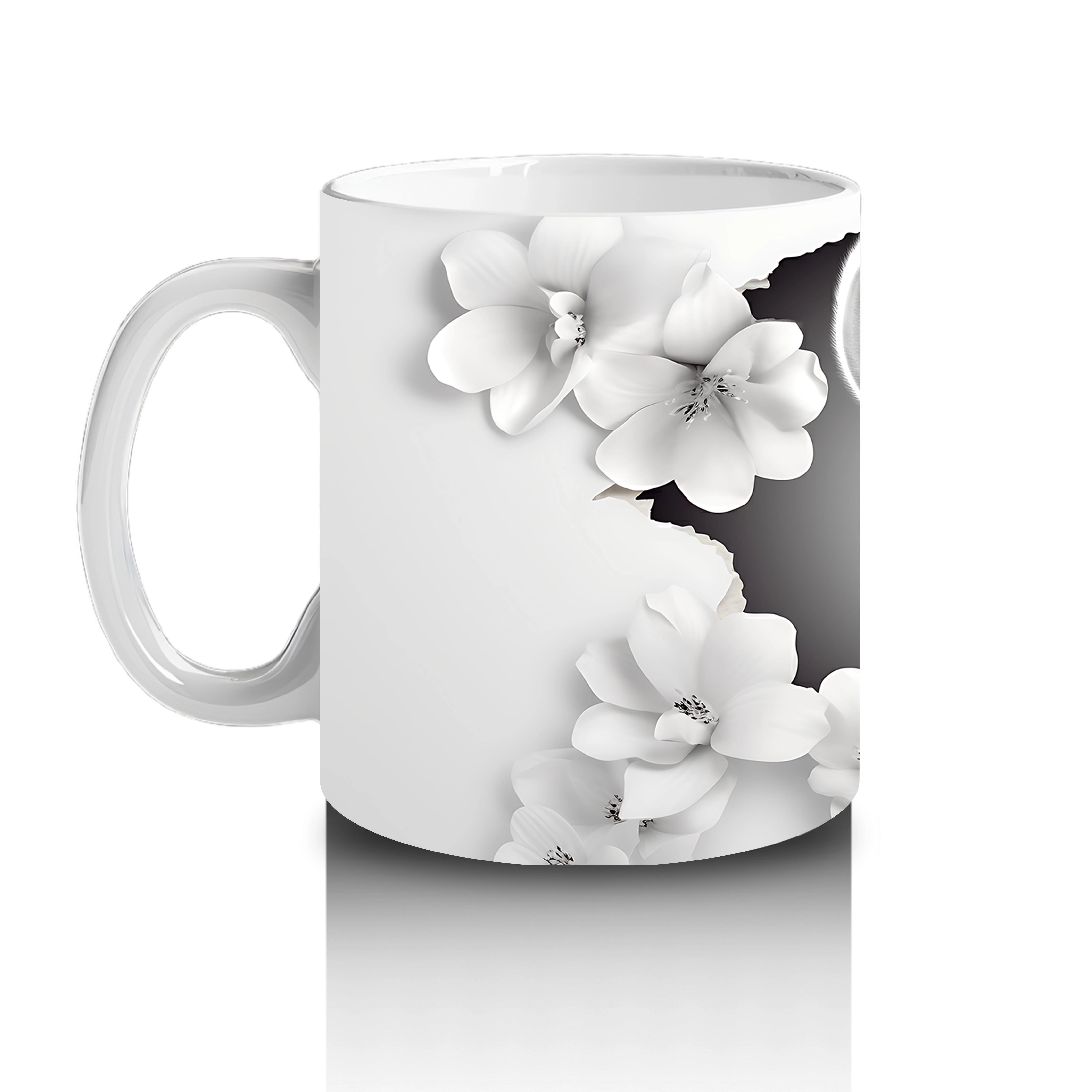 Bulutlar Arasında Sevimli Zebra – Baskılı Kahve Kupası - 2