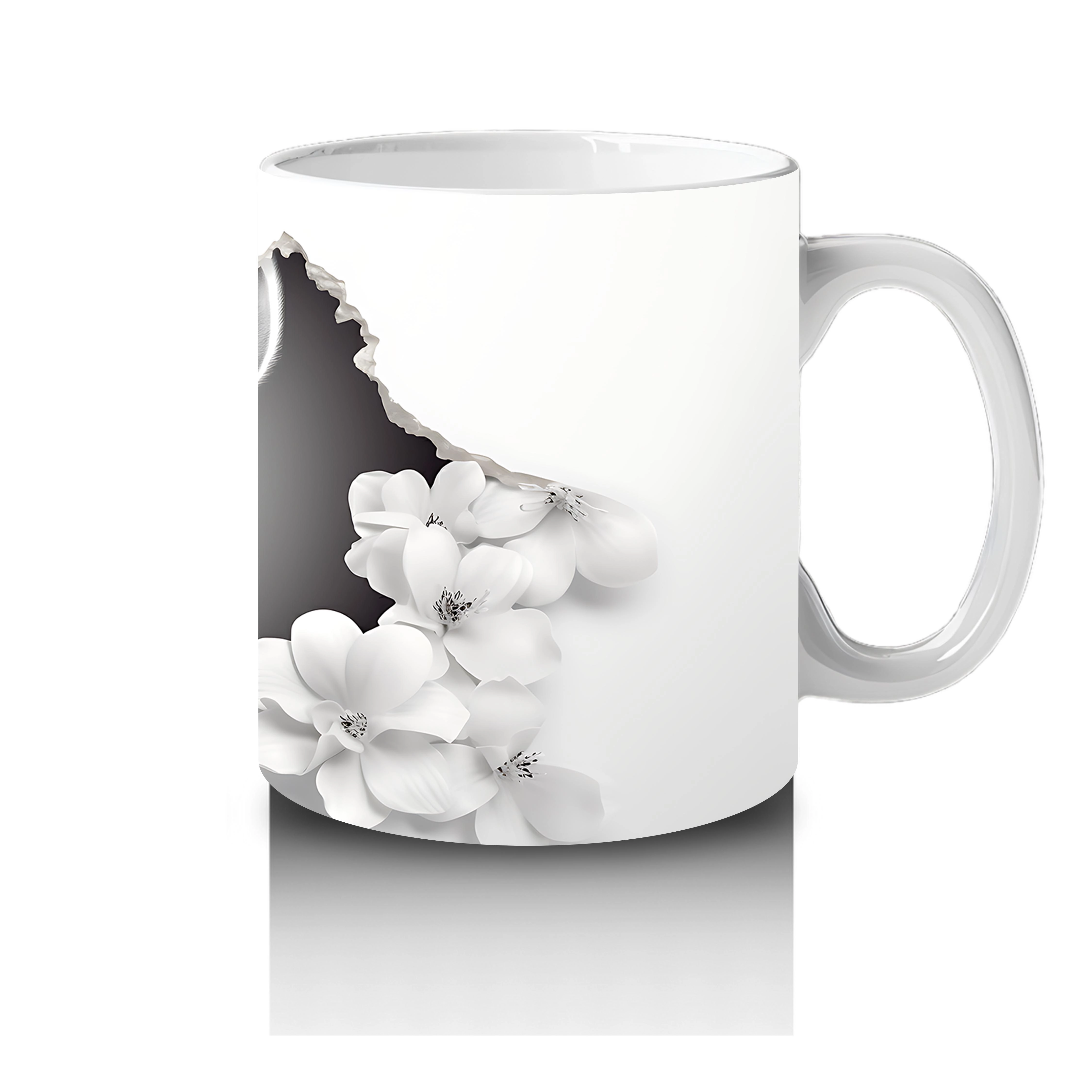 Bulutlar Arasında Sevimli Zebra – Baskılı Kahve Kupası - 4