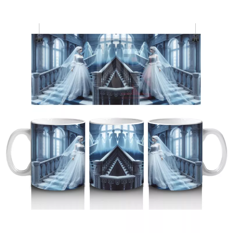 Büyülü İksir Şişeleriyle Sevimli Cadı Temalı Cadılar Bayramı Baskılı Kupa Bardak