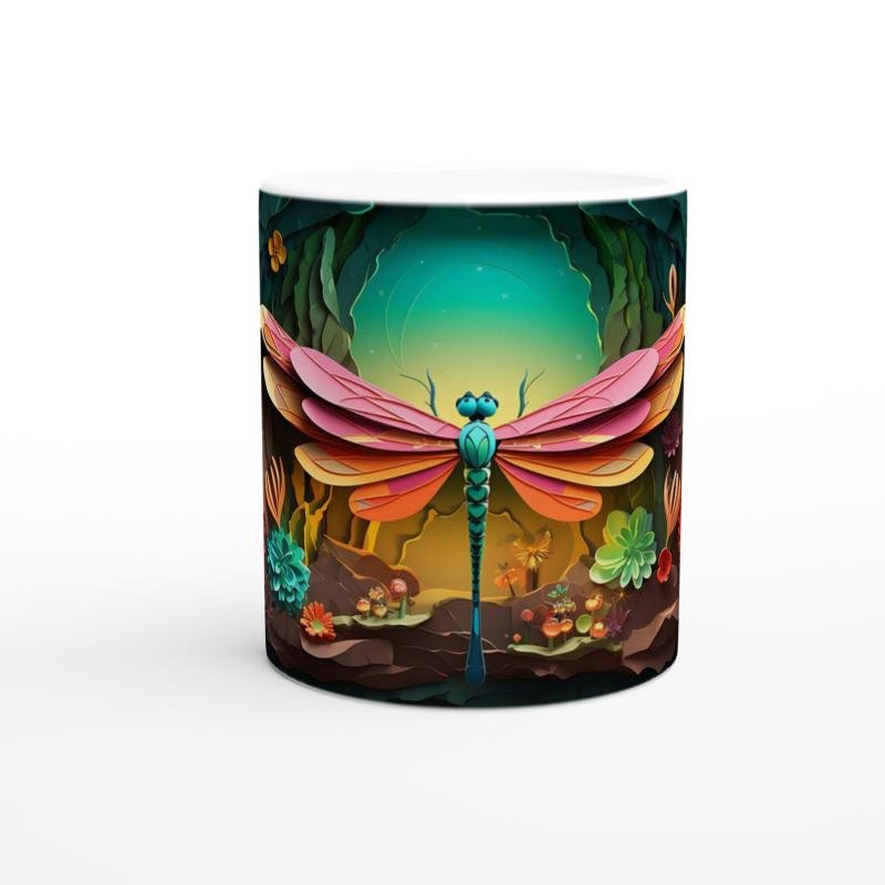 Büyülü Mağarada Uçan Yusufçuk Temalı Baskılı Kupa Bardak