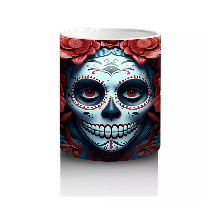 Buz Renklerinde Ölüm Maskesi – Hediyelik Kahve Kupası - 3