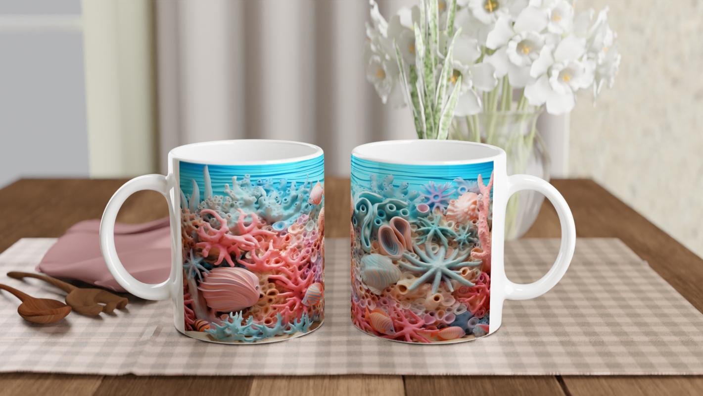 Canlı Mercan Patlaması Kupa Bardak - 5