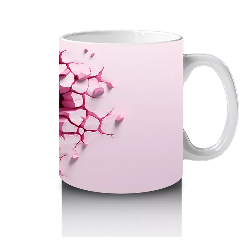 Çatlak Duvar Arasında Bakan Güçlü Goril Figürü - Baskılı kahve kupası - 4