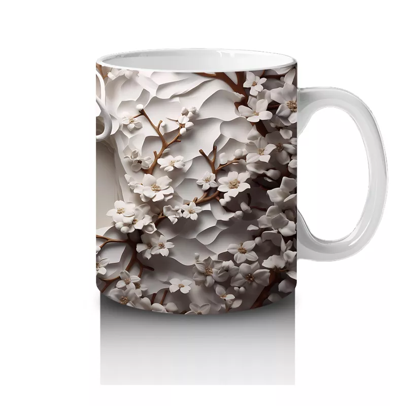 Çatlak Duvar Arasında Bronz Renkli Geyik – Baskılı Kahve Kupası - 4