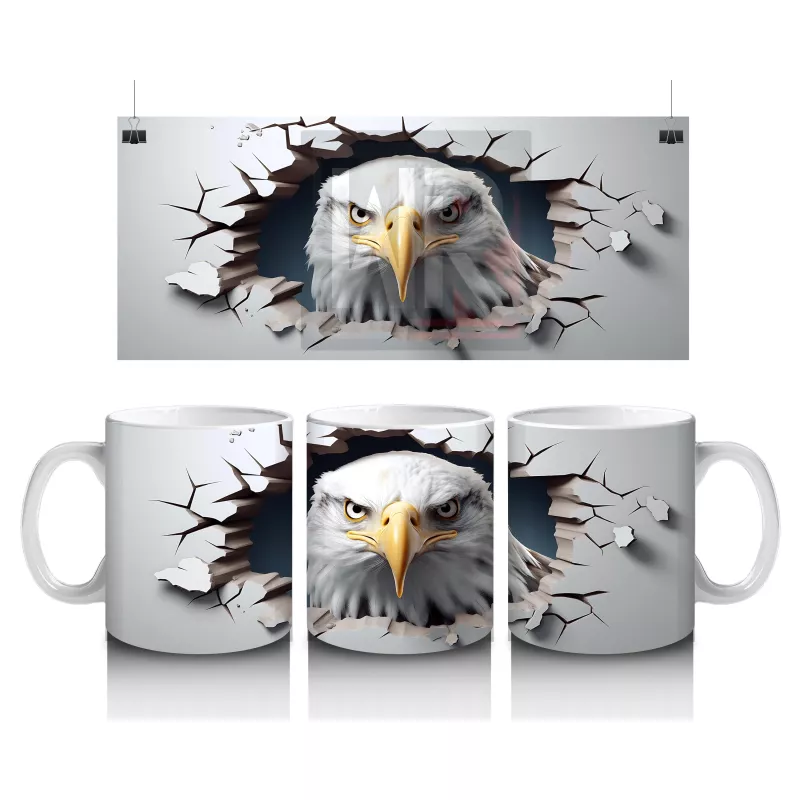 Çatlak Duvar Arasında Kartal – Baskılı Kahve Kupası