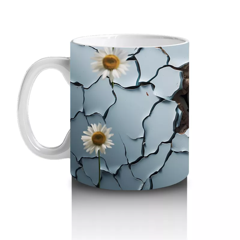 Çatlak Duvar Arasında Meraklı Gözler – Hediyelik Kahve Kupası - 2