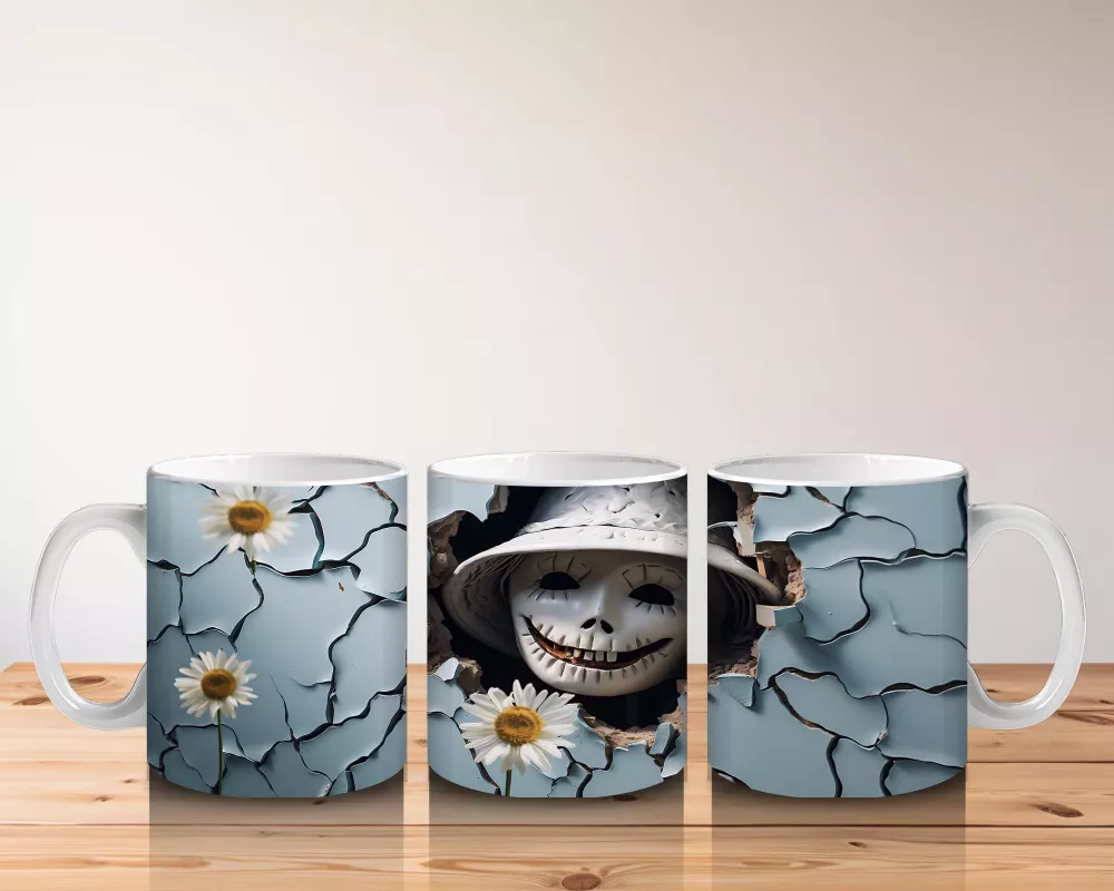 Çatlak Duvar Arasında Meraklı Gözler – Hediyelik Kahve Kupası - 5