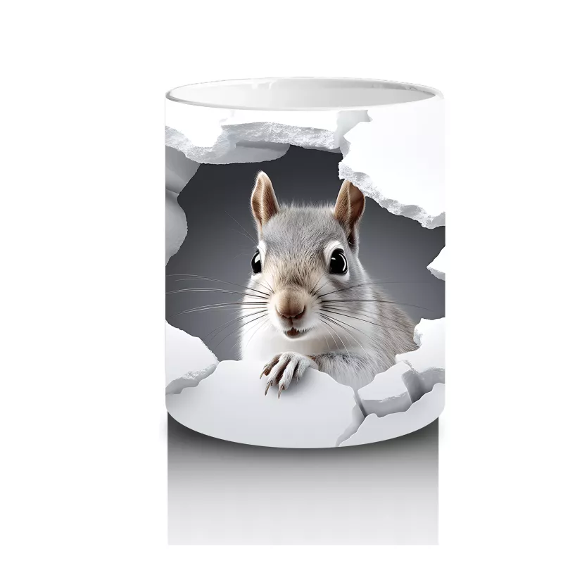 Çatlak Duvar Arasında Yavru Tavşan – Baskılı Kahve Kupası - 3