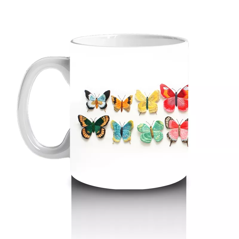 Çatlak Duvar Arasından Bakan Beyaz Kartal - Baskılı kahve kupası - 2