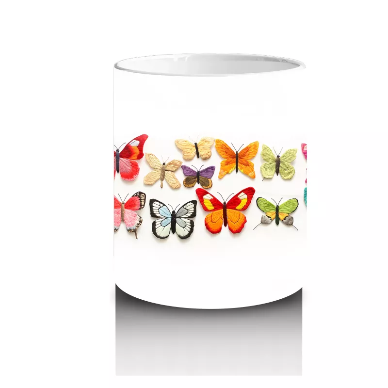 Çatlak Duvar Arasından Bakan Beyaz Kartal - Baskılı kahve kupası - 3