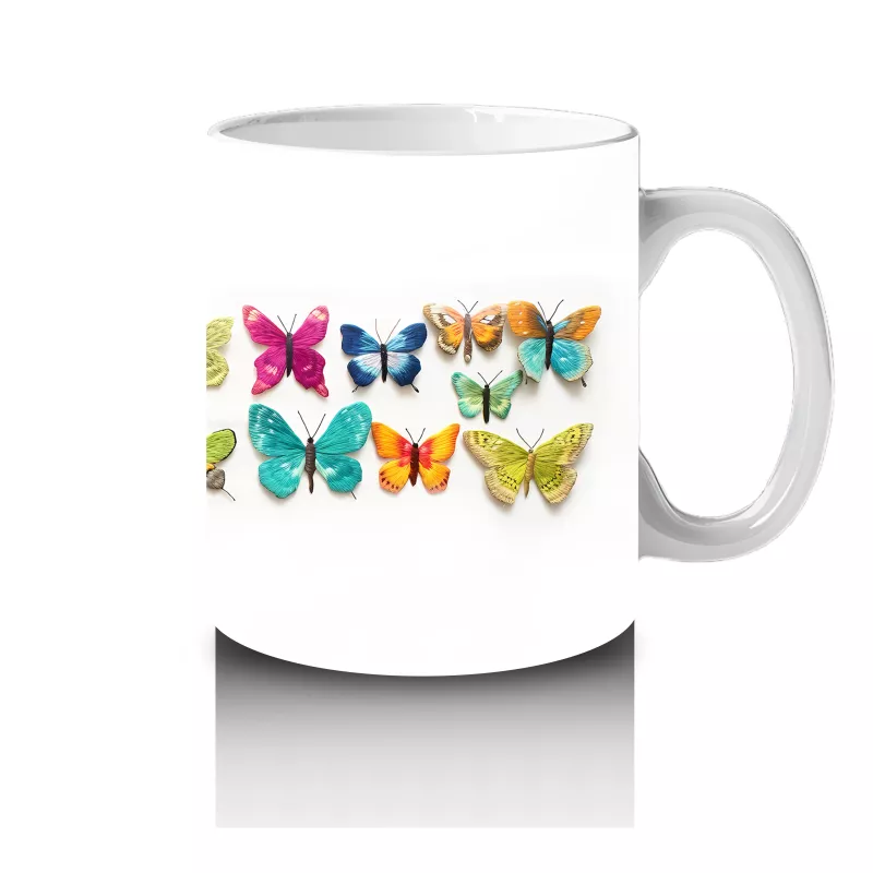 Çatlak Duvar Arasından Bakan Beyaz Kartal - Baskılı kahve kupası - 4