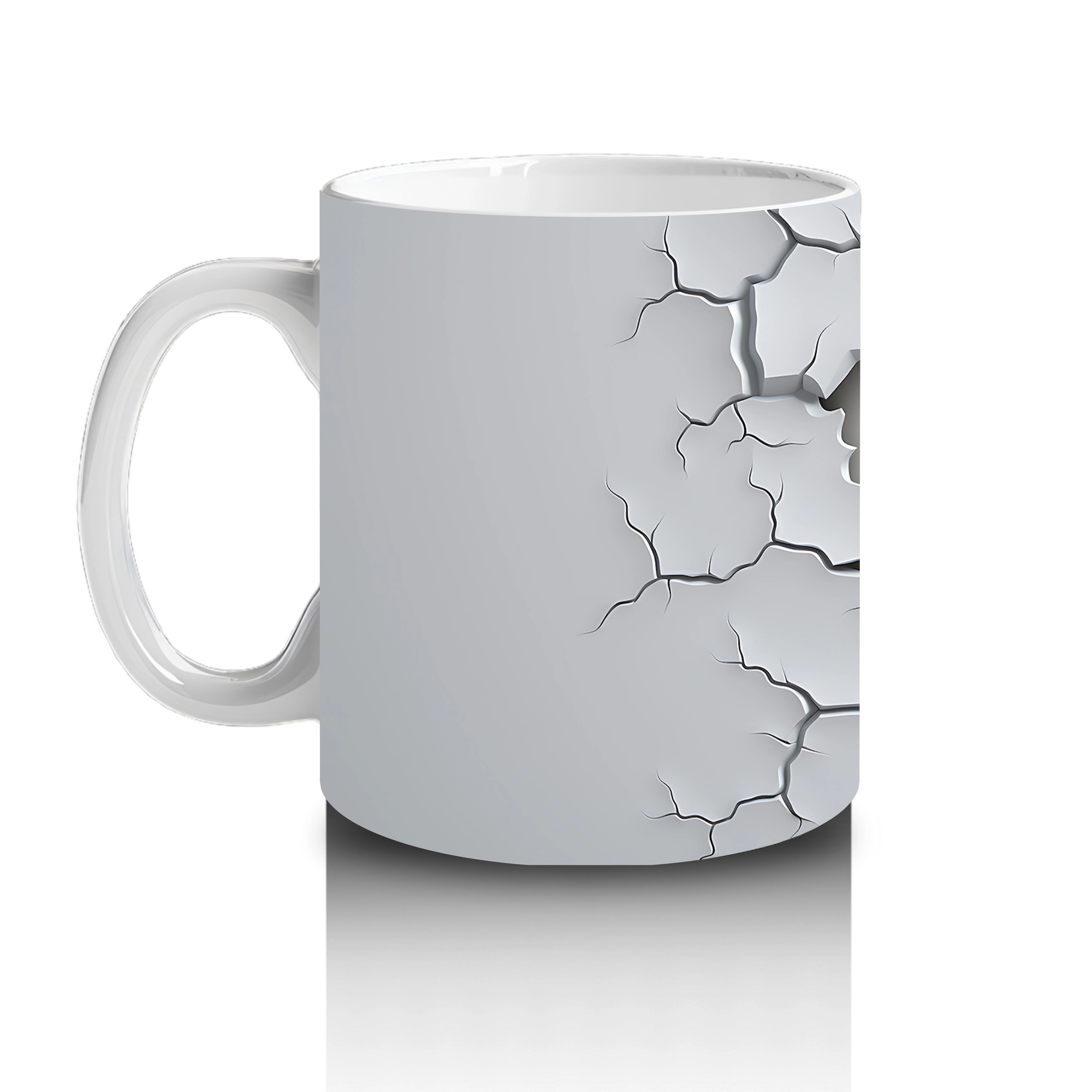 Çatlak Duvar Arkasından Bakan Hayalet – Hediyelik Kahve Kupası - 2