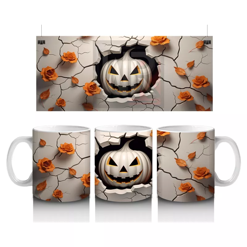 Çatlak Duvardan Bakan Balkabağı – Hediyelik Kahve Kupası