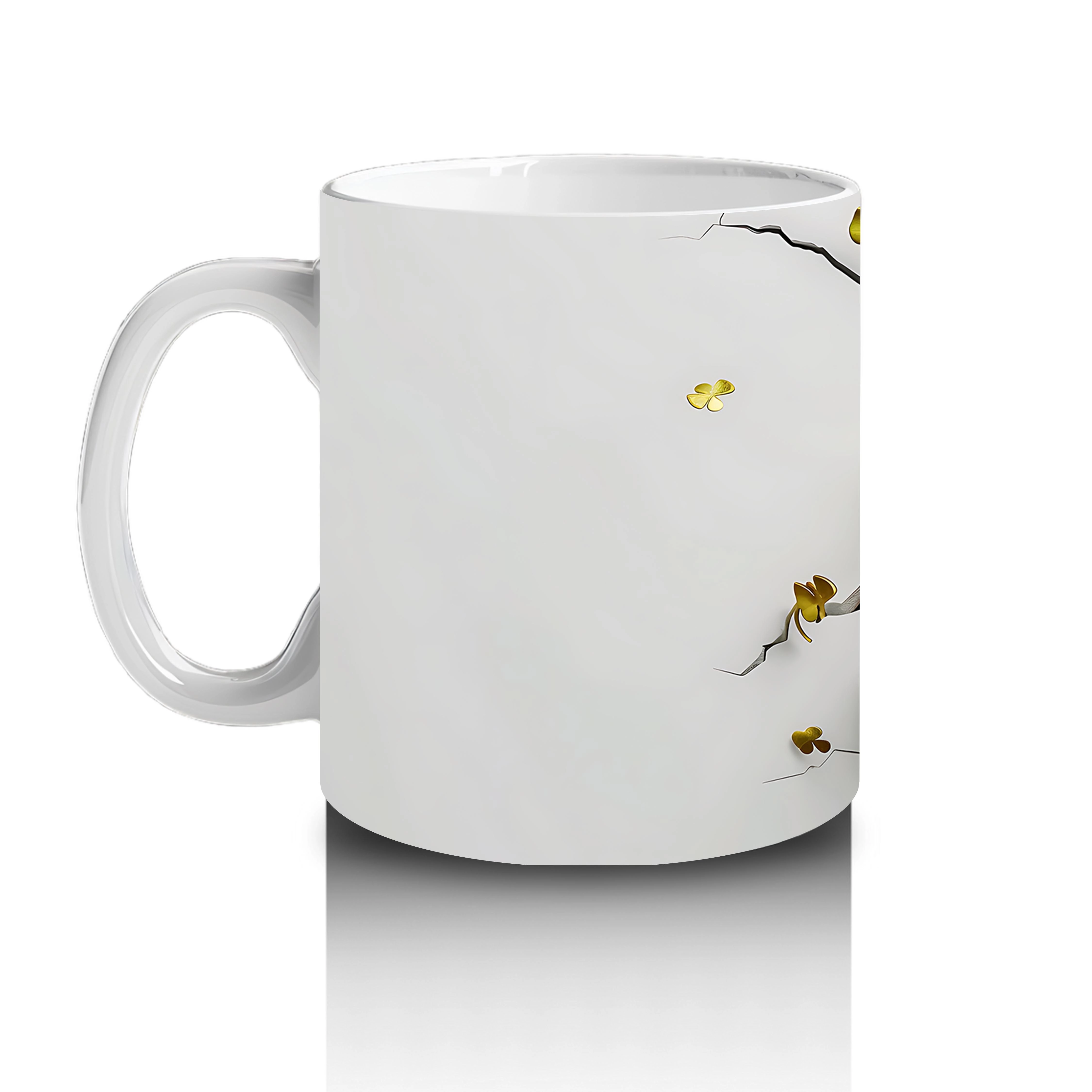 Çatlak Duvardan Bakan Şapkalı Beagle – Baskılı Kahve Kupası - 2