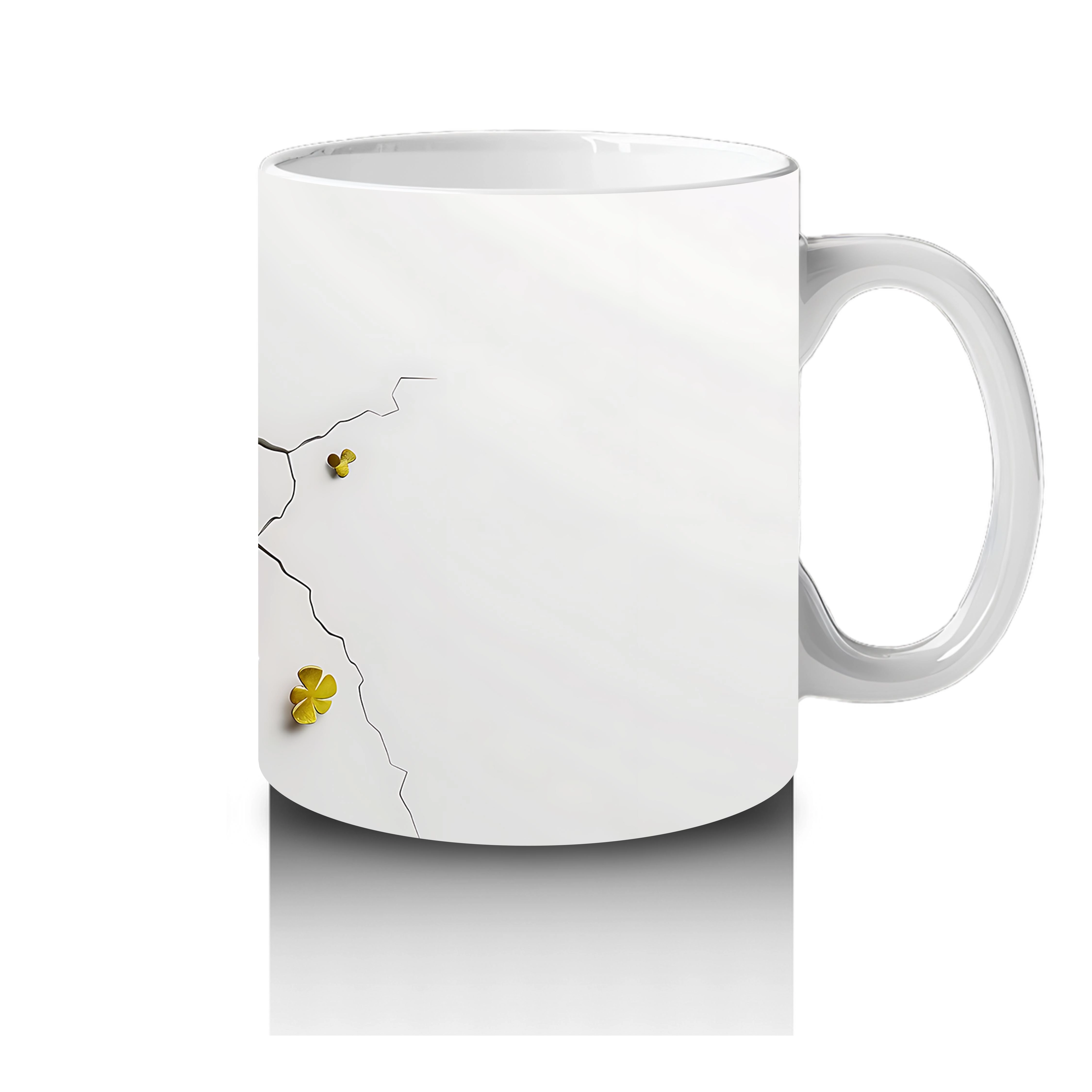 Çatlak Duvardan Bakan Şapkalı Beagle – Baskılı Kahve Kupası - 4