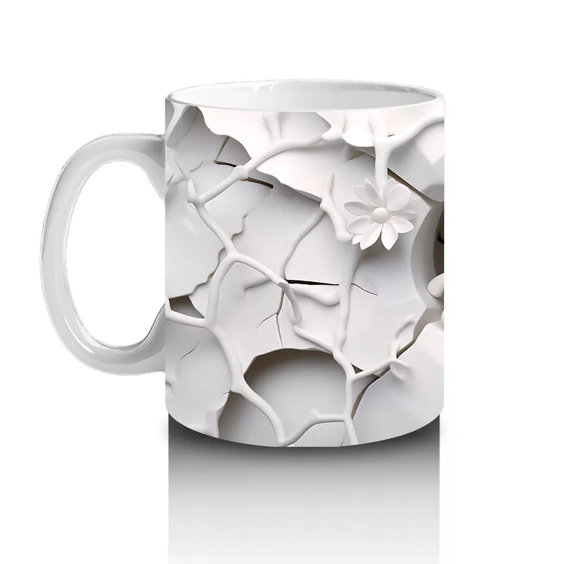 Çatlak Duvarın Ortasında Solgun Kafatası – Hediyelik Kahve Kupası - 2