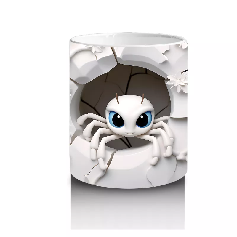 Çatlak Duvarın Ortasında Solgun Kafatası – Hediyelik Kahve Kupası - 3