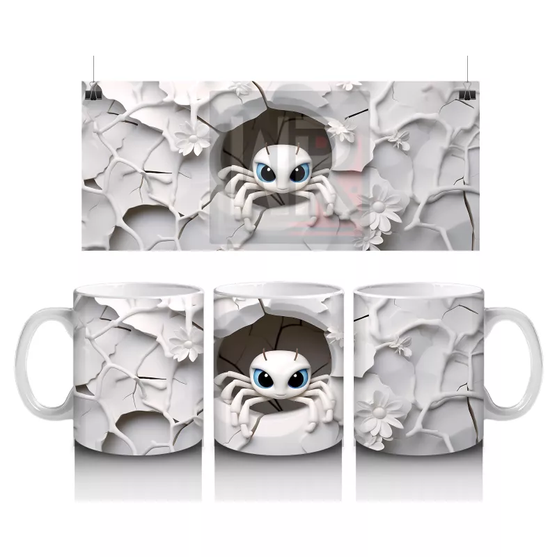 Çatlak Duvarın Ortasında Solgun Kafatası – Hediyelik Kahve Kupası