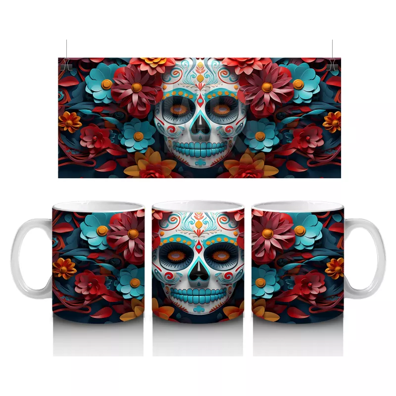 Çiçeklerden Taçlı Buzlu Maske – Hediyelik Kahve Kupası