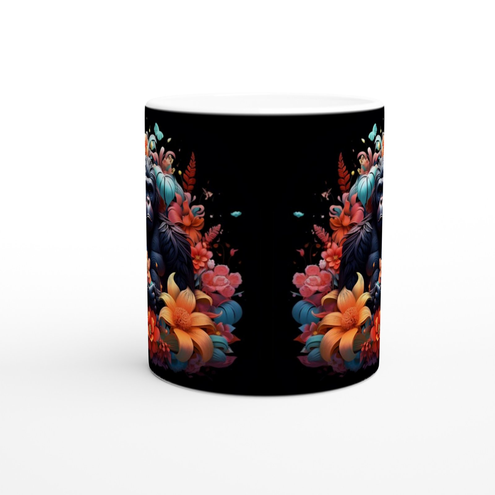 Çiçeklerin Efendisi Goril Kupa Bardak - 2